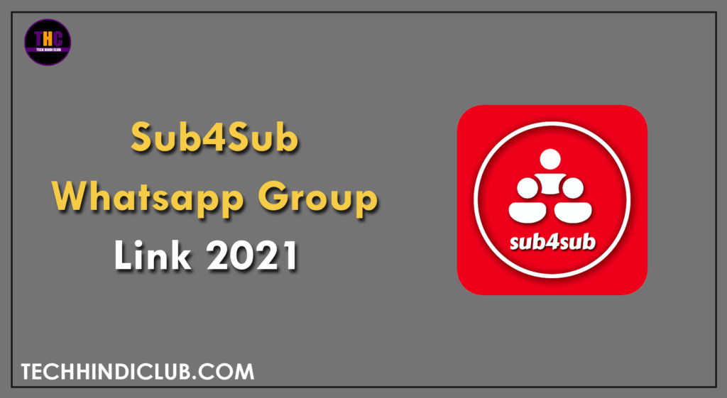 Sub4Sub Whatsapp Group Link 2021