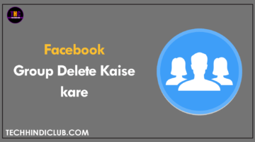 Facebook Group Delete Kaise kare